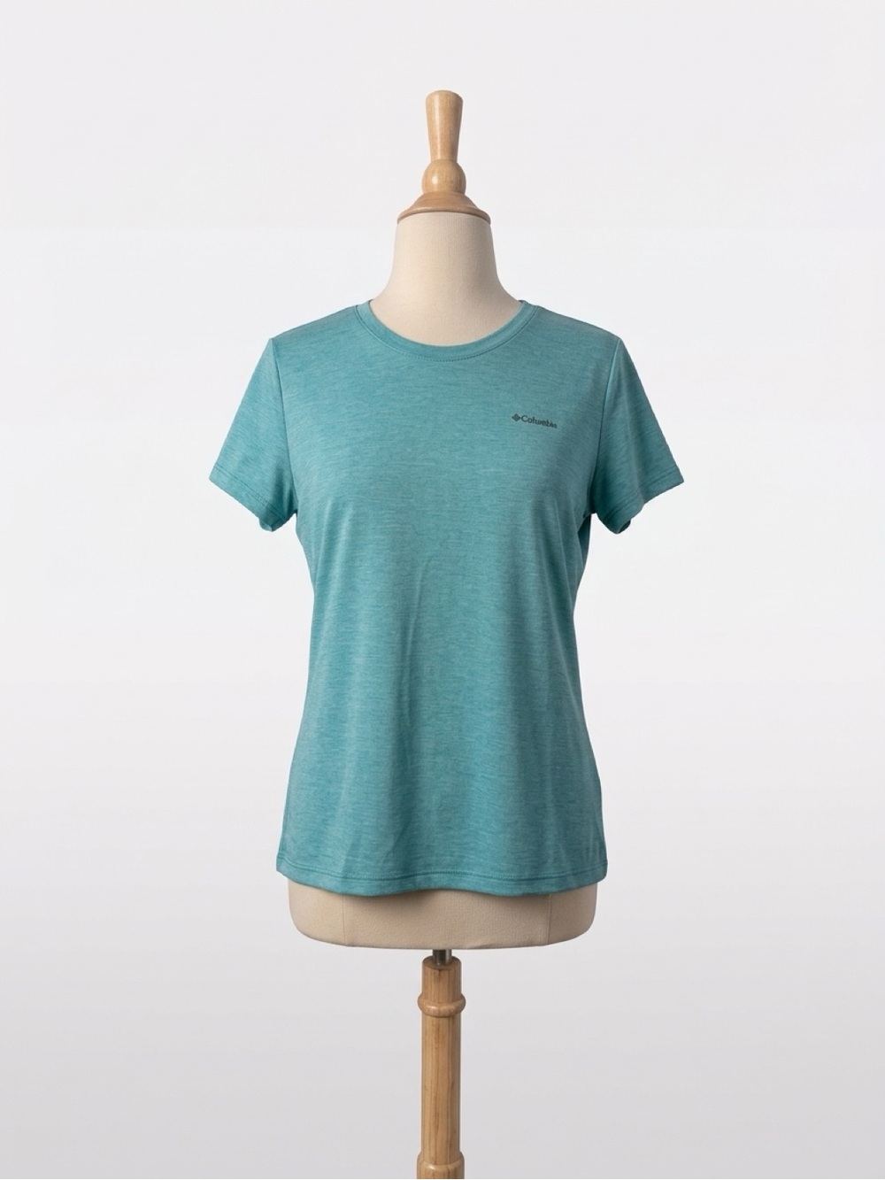 Columbia Teal Short Sleeve Crew Neck Tee – Large